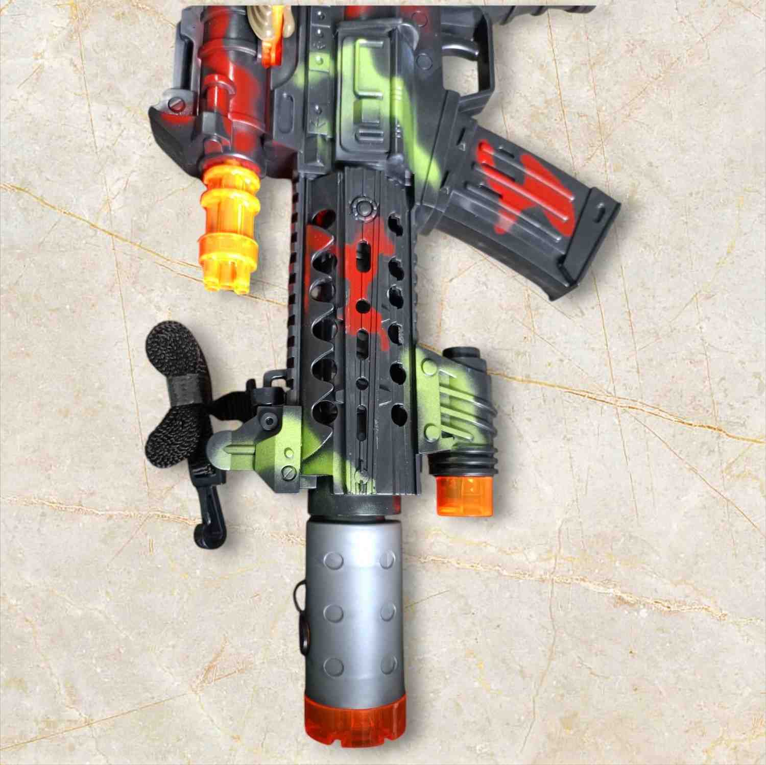 Combat Mission Toy Gun with Soldier Figure – Camouflage Edition