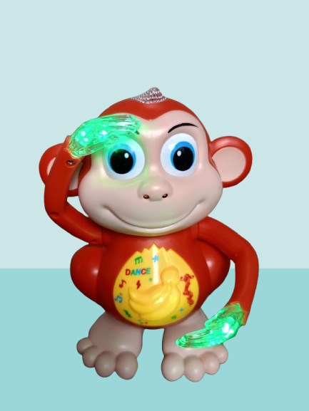 Dancing Monkey Toy with Light-Up Features