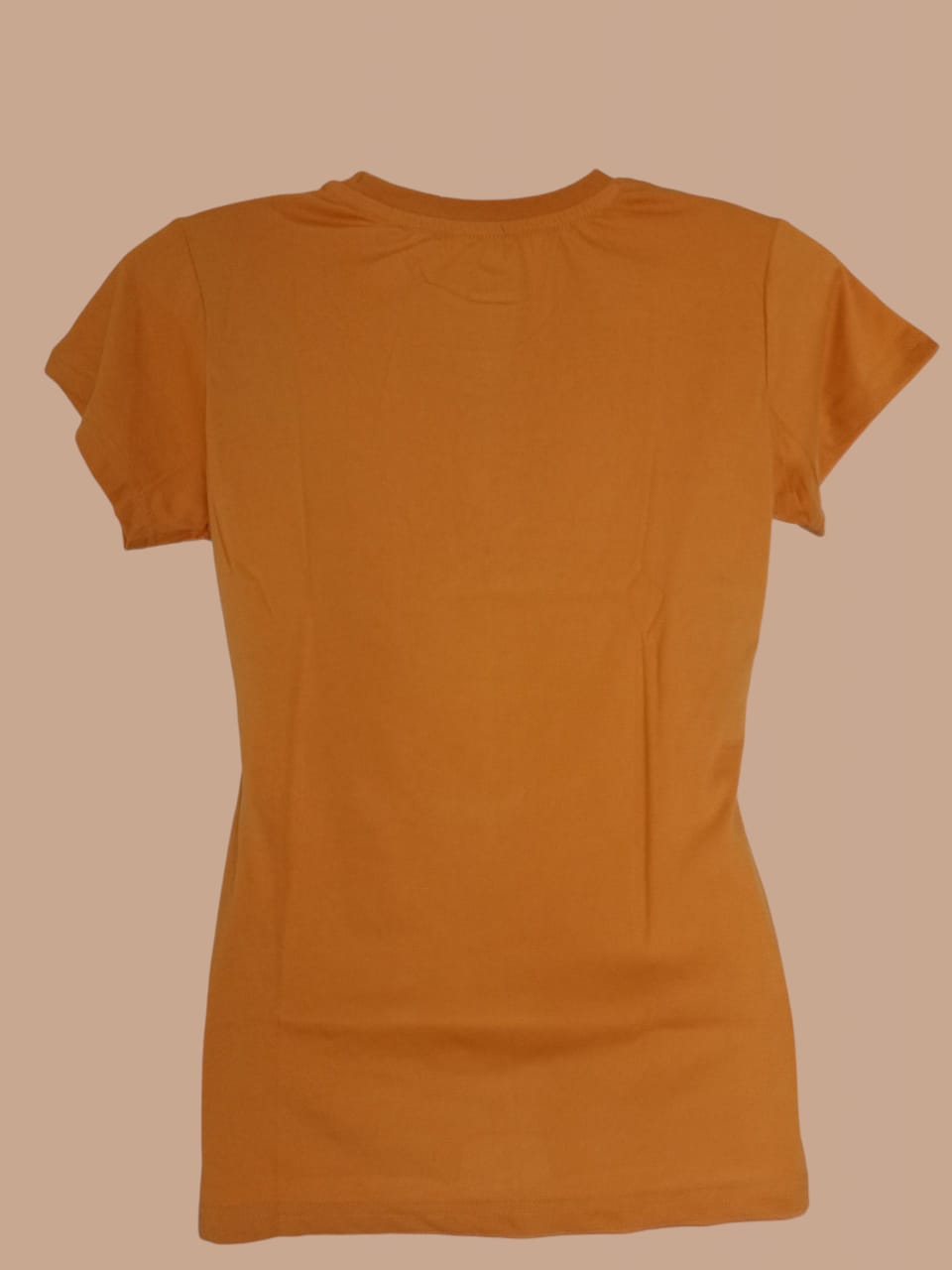XXL Size Women's Orange Heart Print Graphic T-Shirt thumbnail
