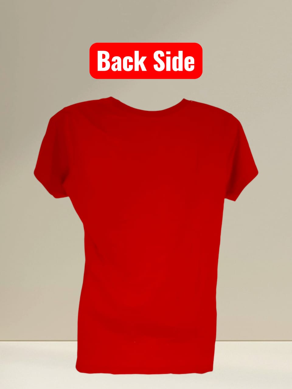 Women's Red "Smile" Printed Cotton T-Shirt thumbnail